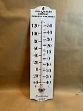 Vintage Emery Trailer Co Thermometer Caraway Arkansas Works Fast Ship picture