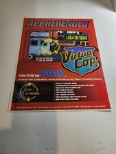 Flyer  SEGA-VIRTUA COP  Arcade Video Game advertisement original see pic picture