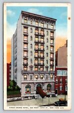 New York City NY Kings Crown Hotel 420 West 116th Street VINTAGE Postcard picture