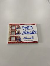 JIM KELLY BRUCE SMITH THURMAN THOMAS Triple Auto Card Jersey Used Red ITG 14/25 picture