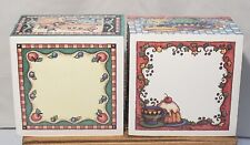 2 NEW Sealed Vtg 1995 & 1996 Lang Main Street Press Post-it Cubes - Lisa Blowers picture