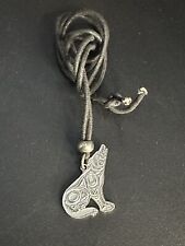 Vintage WOLF Pewter Pacific Northwest Necklace picture