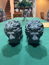 PAIR OF LION COMPOSITION HEAVY BOOKENDS, VERY NICE picture