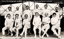 The finalists men's individual epee event including gold medallist- Old Photo picture