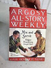Argosy All Story Weekly  October 17, 1925 Mix and Serve pulp fiction book mag picture
