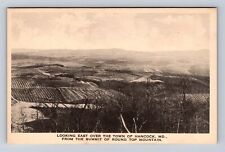 Hancock MD-Maryland, Town View From Round Top Mountain, Vintage Postcard picture