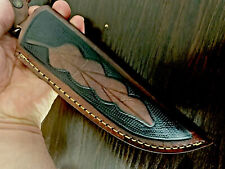 HANDMADE PURE LEATHER HAND CRAFTED BELT SHEATH HOLSTER FOR FIXED BLADE KNIFE picture