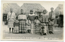 RPPC Florida Seminole Indians Cora Osceola's Village picture
