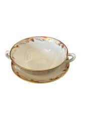 Vintage Lenox Essex 2 Handle Soup Tea Cups 4.75” And Saucer 5.5” Plates Set Of 7 picture