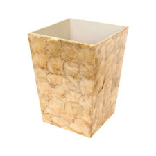 Marquesa Pearlized Waste Basket 8in x 8in x 11in Gallerie II picture