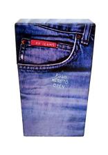 Fujima Plastic Blue Jean Design Push To Open 100s Size Cigarette Case picture