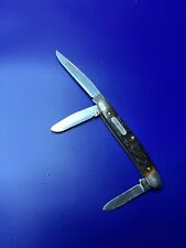 Vintage Schrade Walden NY USA 855 Pocket Knife Stainless Steel Blades picture