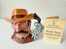 Vintage Royal Doulton 1984 Wyatt Earp Wild West D 6711 Toby Mug Jug 5.5 inch C01 picture