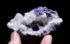 China / Newly DISCOVERED RARE PURPLE FLUORITE CRYSTAL MINERAL SPECIMEN  86.75g picture