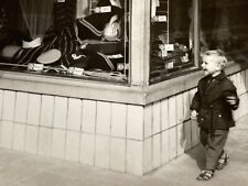 R3 Photograph Boy Smiling Happy Window Shopping Toys Store picture