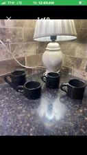 Vin 1960’s Set Of 4 Pottery Mugs , Different Sizes ,One Has Little Feet Signed picture