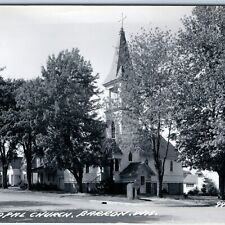 c1950s Barron, Wis RPPC Episcopal Residential Church Building PC WI Chapel A194 picture