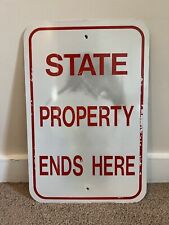 2 Authentic Retired Street Sign Metal 18”x12” Lot Full-State Property picture