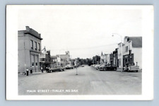 RPPC 1956. FINLEY, ND. MAIN STREET. STREET VIEW. POSTCARD. SM18 picture