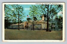 Rochester NY-New York Seneca Park Municipal Zoo Building, c1932 Vintage Postcard picture