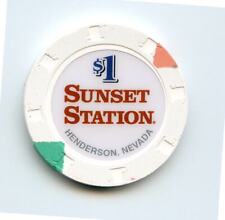 1.00 Chip from the Sunset Station Casino Henderson Nevada Bold Logo picture