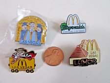 4 Las Vegas  McDonald's Pin  - Excellent Condition - 90's picture