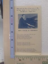 Postcard Rev. Cecil R. Thomas picture