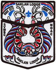 Boy Scout OA 970 Saklan Lodge 2022 NOAC Black Border Flap Set picture