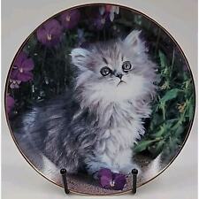 Purrfection Collector Plate Franklin Mint By Nancy Matthews Kitten Cat Kitty picture