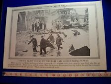 Vtg 1927 Illustrated Current News Photo History Pittsburgh PA Gas Tank EXPLOSION picture