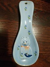 Vintage Rare Otagiri Japan Cat Spoon Rest Or Hang as Wall Art Country Kitchen picture