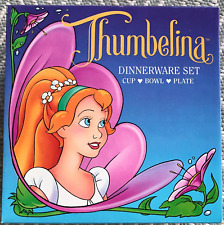 Rare Vintage 1993 Thumbelina Dinnerware Set - New in Box picture