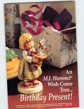 Postcard Birthday Present MI Hummel Figurine A  M.I. Hummel Wish Come True Ad picture