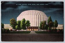 Postcard Detroit Michigan MI Ford Rotunda River Rouge At Night picture