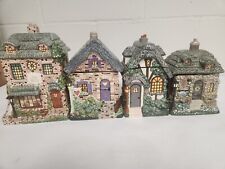 Thomas Kincaid Hawthorne Village Set of 4 Canisters picture