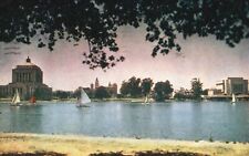 Postcard CA Oakland California Lake Merritt Posted 1943 Chrome Vintage PC G9978 picture