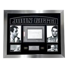 John Gotti Authentic Hand Signed Prison Letter Framed PSA/DNA Gambino Mafia Mob picture