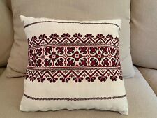 Vintage Ukrainian Hand Embroidered Pillow picture