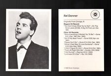 Ral Donner 1986 Music Nostalgia Trading Card #199 (NM-MT) picture