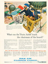1958 Paris Airlift Pan Am Airline  Vintage Advertisement Print Ad J467 picture