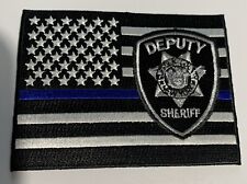 SUFFOLK COUNTY DEPUTY SHERIFF DOC BLUE LINE FLAG CIVIL LONG ISL PATCH NEW YORK picture