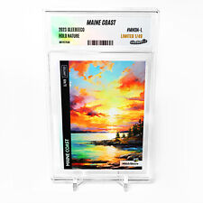MAINE COAST Sunset Art Card 2023 GleeBeeCo Holo Nature #MNSN-L /49 picture