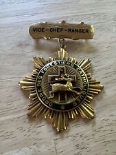 1920s Antique Catholic Order of Foresters Vice Chief Ranger Large medal picture