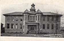Anniston AL Wilmer Ave Public School 1910 Era B&W Looks to b New Building Pretty picture