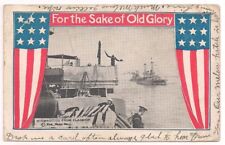 MOUNT JULIET, TN/TENNESSEE Postcard SAKE OF OLD GLORY Flag/Ship WWI, NEWPORT RI picture