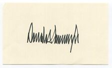 Donald Trump Signed 3x5 Index Card Autographed Signature President picture