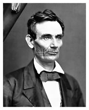 PRESIDENT ABRAHAM LINCOLN OF THE UNITED STATES 1858 BEARDLESS 8X10 PHOTO picture