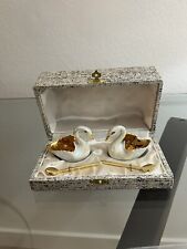 Limoges France RARE Porcelain Ducks With Box, Excellent Condition picture