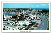 Postcard Bahia Mar Yacht Basin and New Hwy A1A, Ft Lauderdale FL 1962 H61 picture