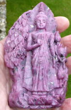 HUGE REAL NATURAL RUBY BUDDHA STATUE CARVING UNHEATED TOTALLY NATURAL 2202 CT. picture